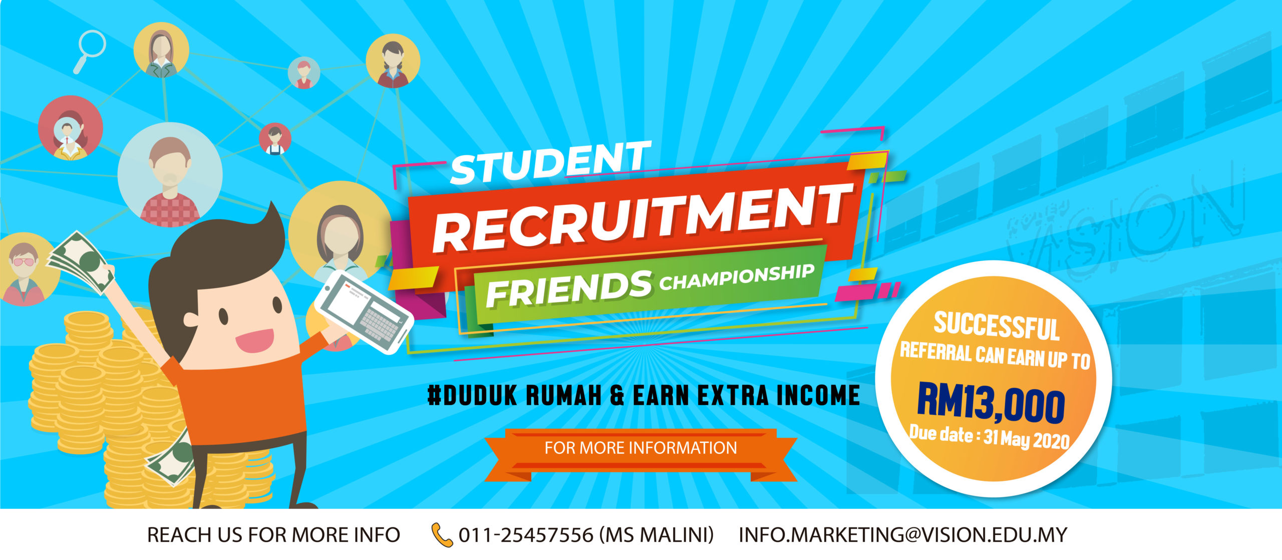Vision College’s Students Recruitment of Friends Championship