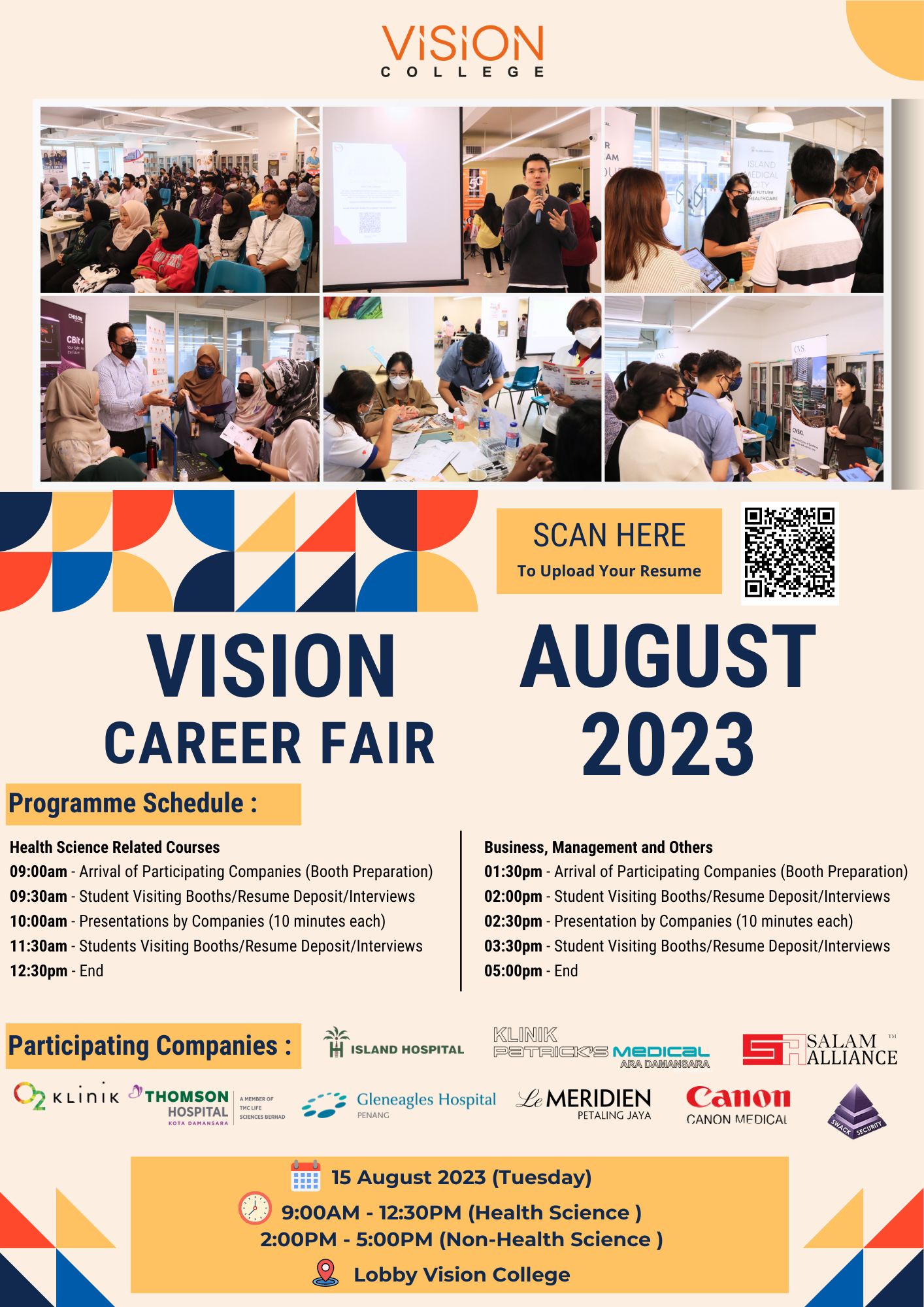Invitation to Vision Career Fair: Unlocking Pathways to Your Future ...