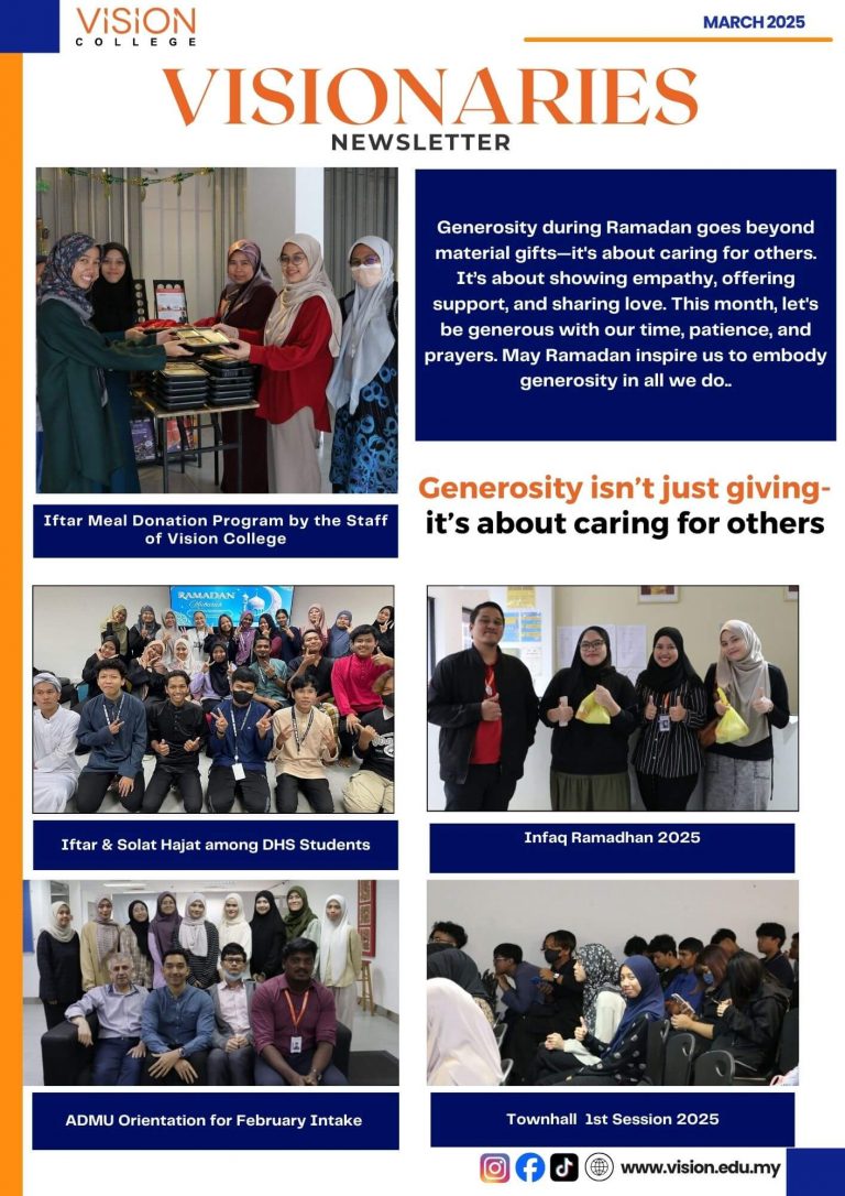 Visionaries Newsletter — March 2025