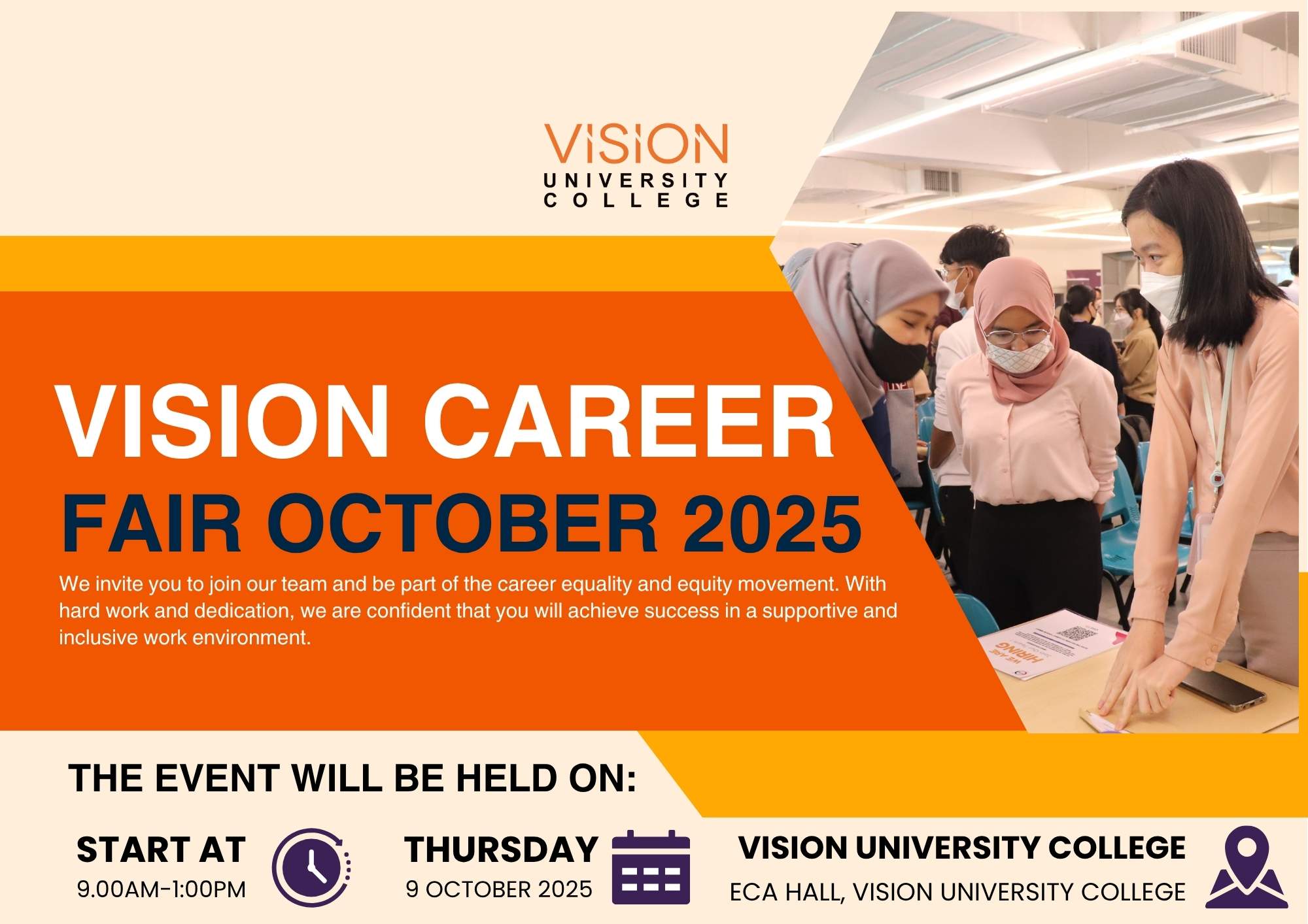 🎉✨ You’re Invited! Vision Career & Education Fair 2025 ✨🎉