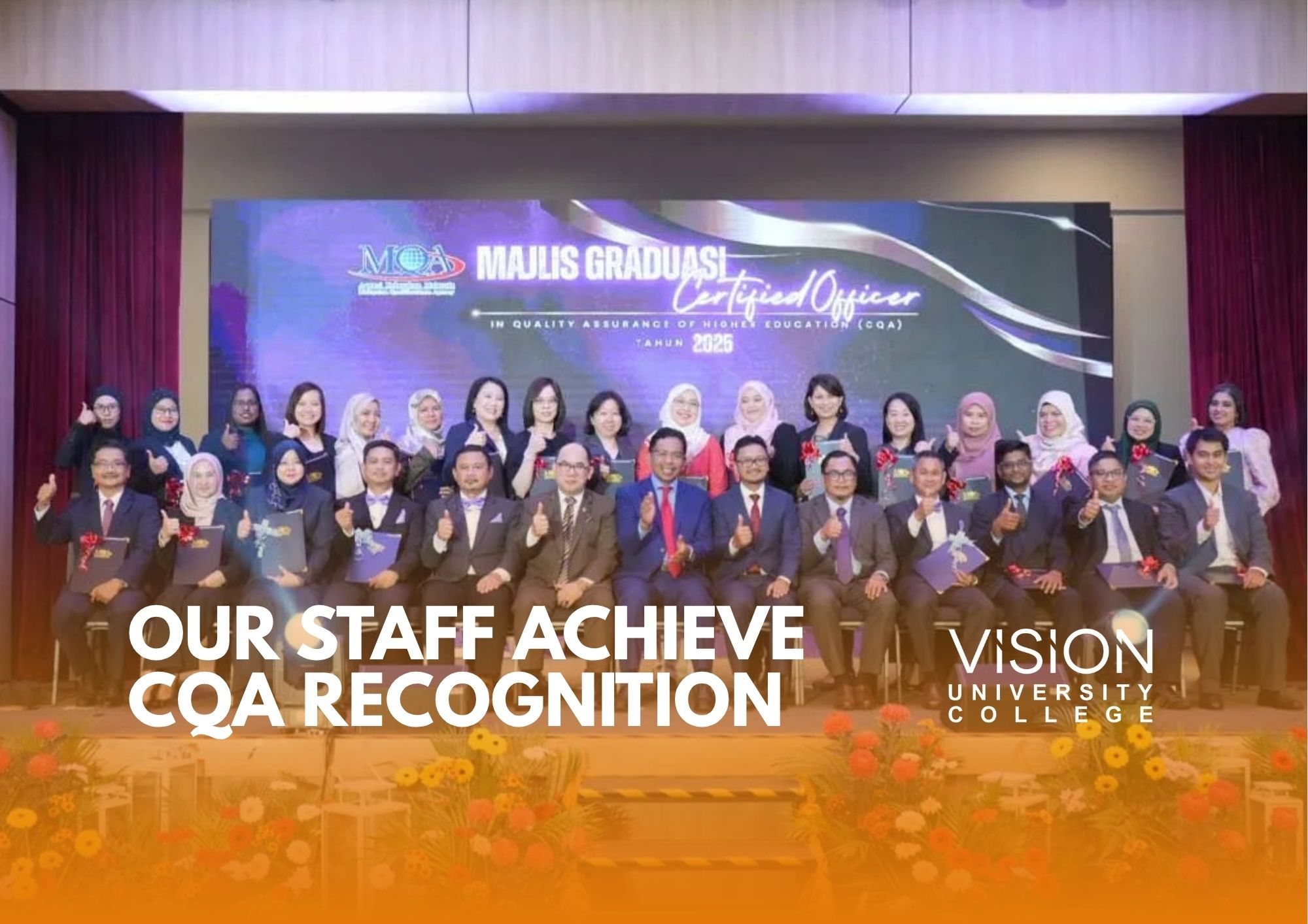 Vision University College Staff Achieve Certified Quality Assurance Officer Recognition