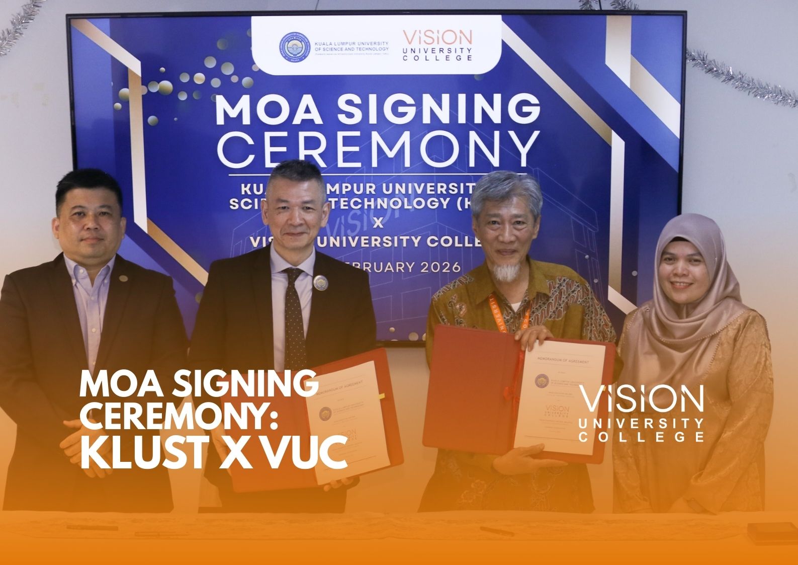 MOA signing ceremony: KLUST x VUC