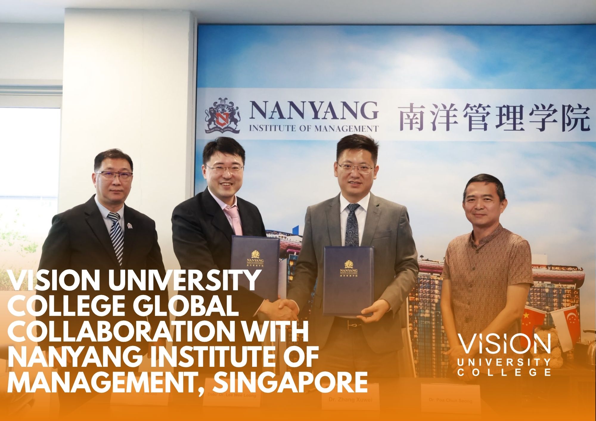 Vision University College Global Collaboration with Nanyang Institute of Management, Singapore