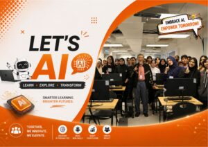 Read more about the article Vision University College Empowers Students with AI Skills Through “L.E.T.’S A.I.” Talk