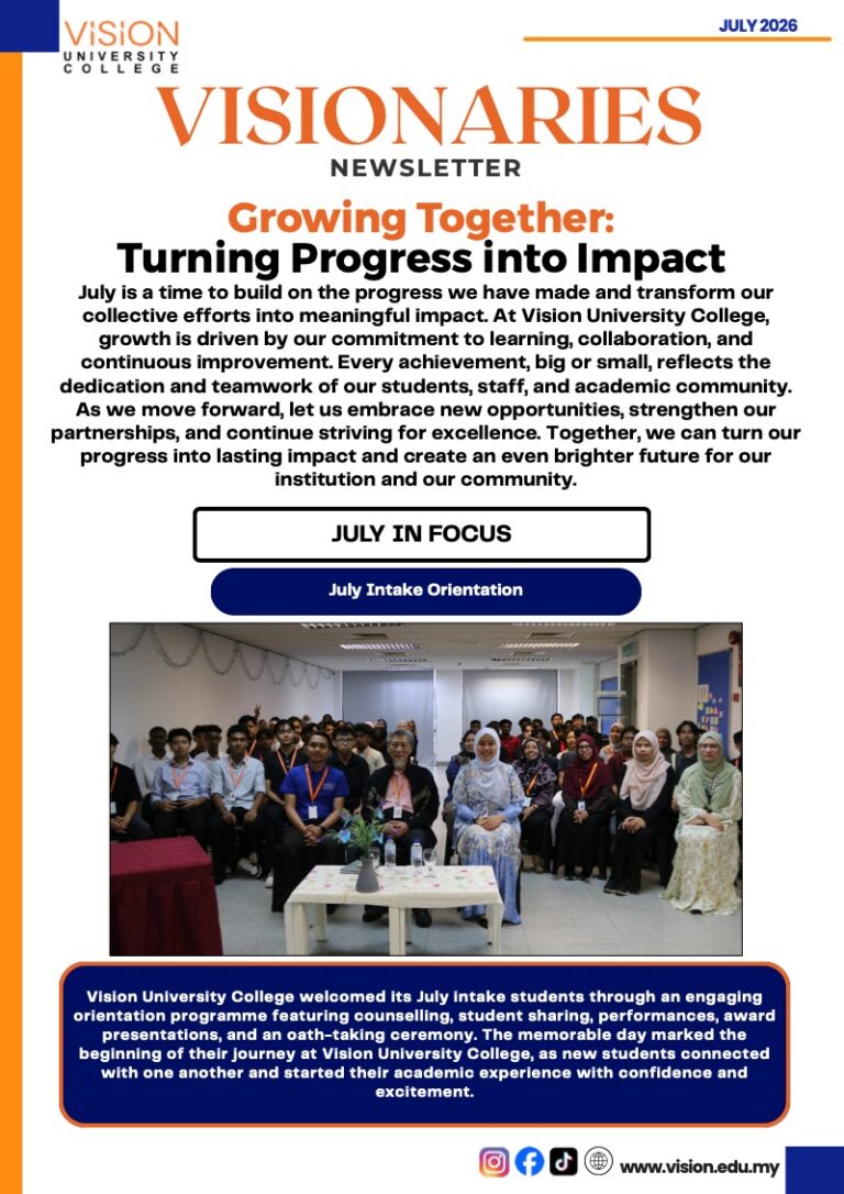 Visionaries Newsletter — July 2026